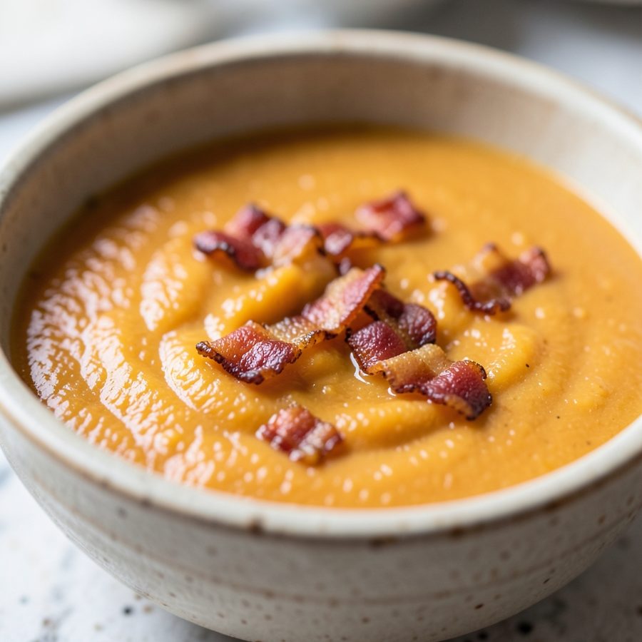 Суп-пюре из тыквы с беконом: как получить насыщенный вкус без лишних действий