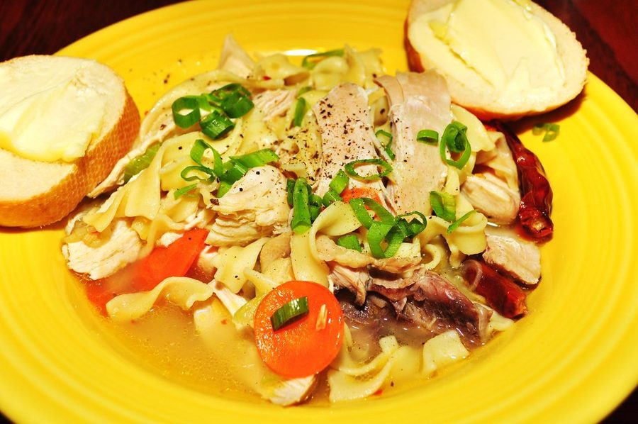 Суп с вермишелью на мясном бульоне